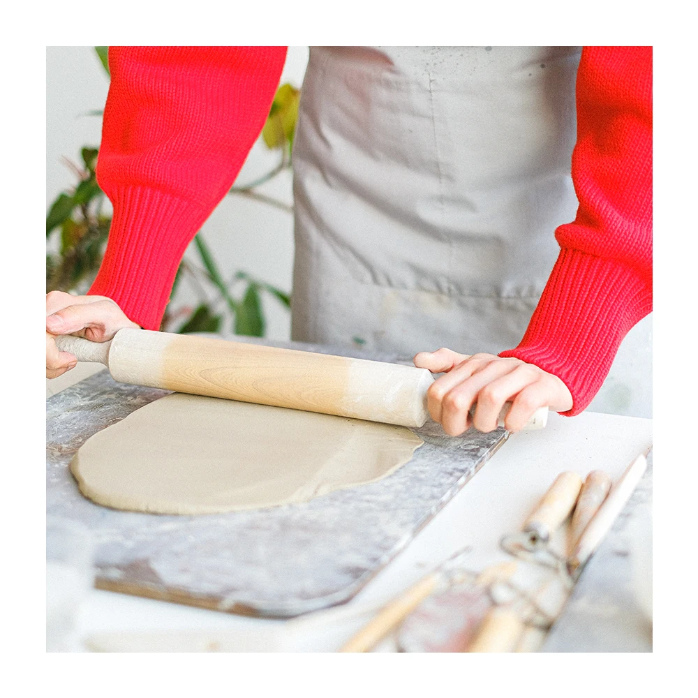 Лидер продаж, профессиональная Скалка из Букового дерева для кухонной утвари для домашнего выпечки, Детская Скалка