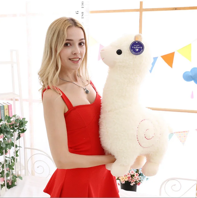 wholesale Warm and lovely alpaca plush pillow alpaca animals plush toy