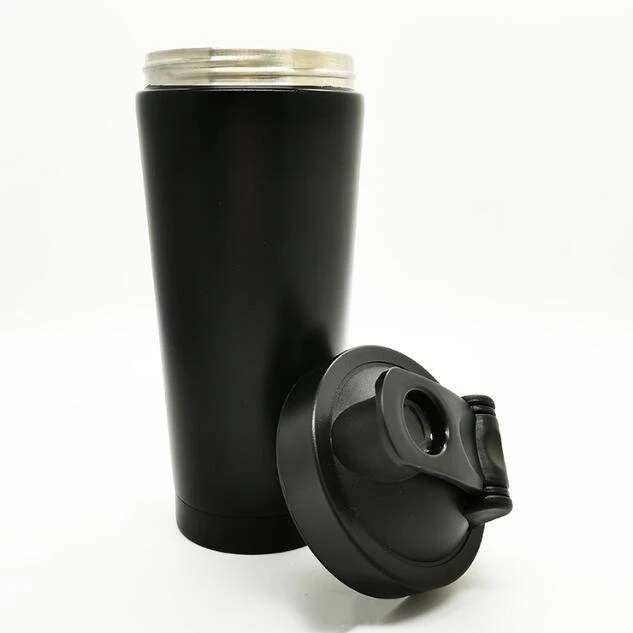 Оптовая продажа с фабрики бутылка-шейкер без бисфенола А шейкер из нержавеющей стали 304 для спортзала герметичный хранения протеиновых продуктов