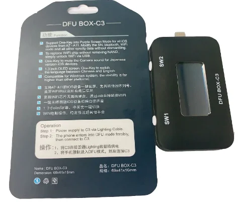 B-BOX C3 DFU Box NAND Programmer NAND Flash Serial Data Read Write Tools for 6 7P 8 8P X for No Disassembly