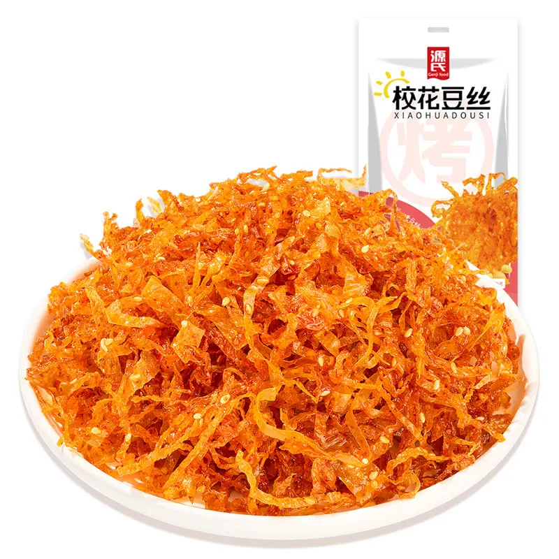 Genji Food Latiao Spicy Strip Snack Food China Wholesale Spicy Tofu Beancurd Wire Crisp Baked Bean Curd