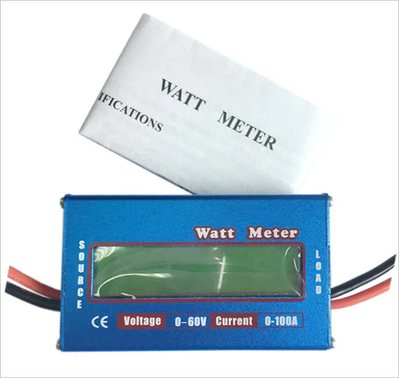 Высокоточный анализатор мощности батареи 100 А/150 А 60 В постоянного тока, ваттметр для радиоуправляемых вертолетов и самолетов