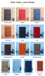 Cheap gift Vintage Travel School Leather pu cover school stationery diary office A5 Journal Notebook
