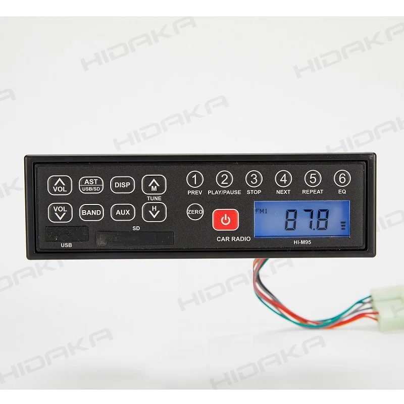 HIDAKA HI-M95 12 В 24 В AM/FM USB & SD карта подключения радио Hitachi Kobelco CAT Komatsu Грузовик Экскаватор строительная техника