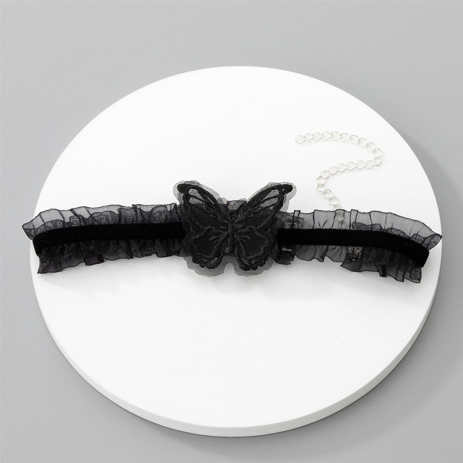 Whole Sale Velvet Lace Black Butterfly Choker  Women Sexy Necklace Fashion Cosplay Collar Clavicle Choker Necklace