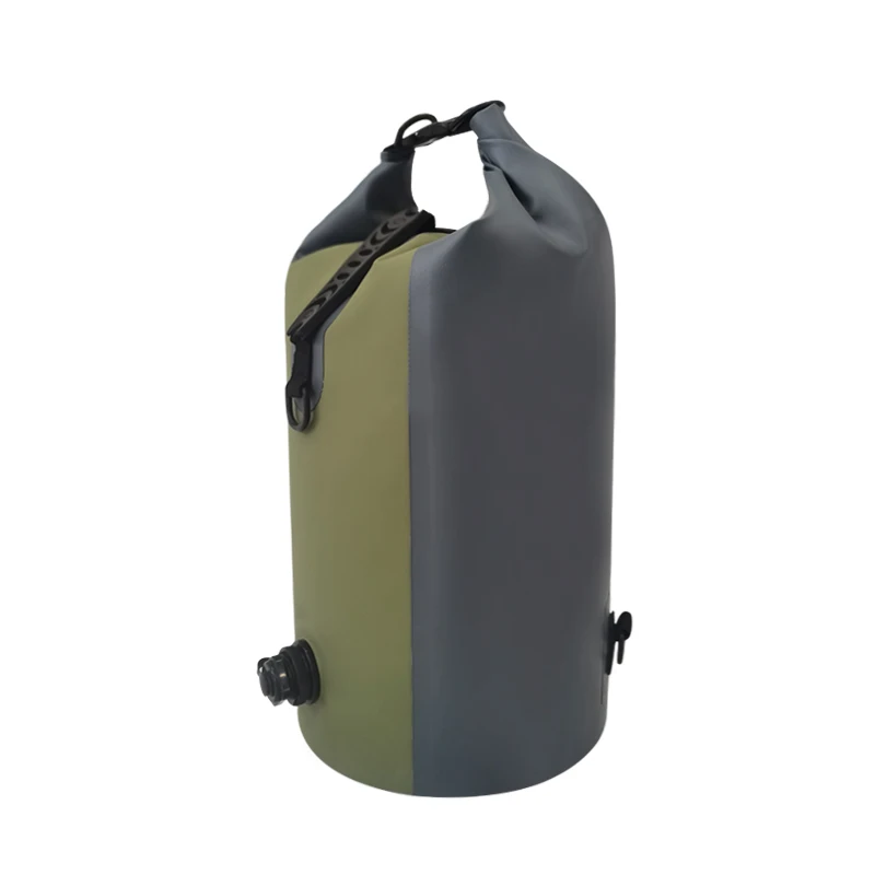 Waterproof Backpack with Dual Air Valve Inflation and Compression Sack. Gear Bag for Fishing, Hunting, Camping & Beach
