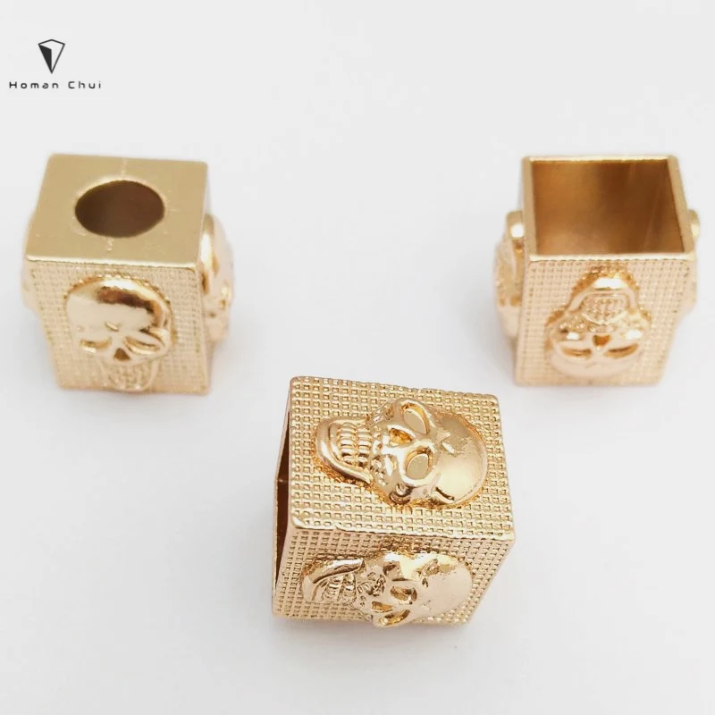 New design embossed metal drawstring rope cord end stopper for clothes