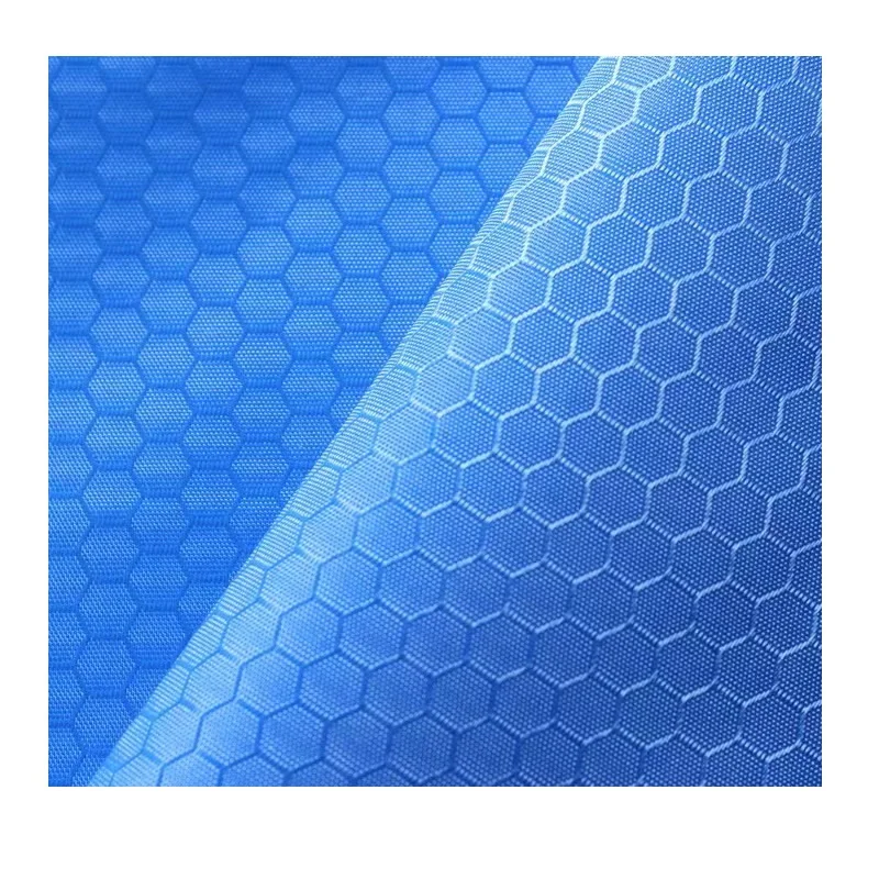 210T Polyester hexagon ripstop 100% polyester waterproof with PU coating for tent bag