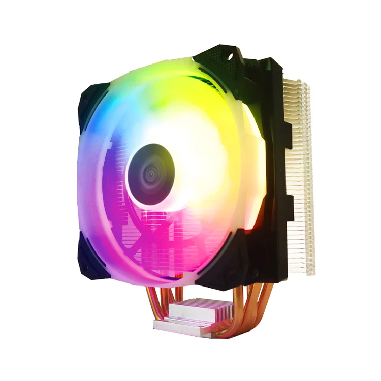 factory supply CPU RGB colorful LED light computer case fan cooler