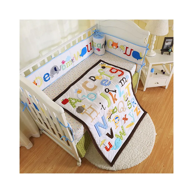 
Chinese Factory Outlet Wholesale 100% Organic Cotton Crib Protector Cover Toddler Bedding 
