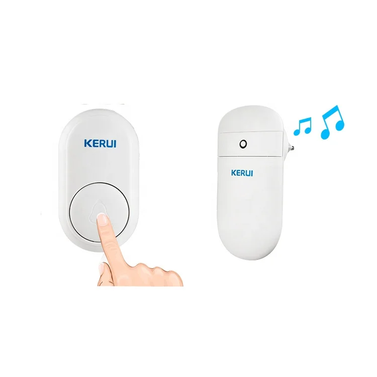 KERUI M518 Waterproof Touch Button 52 Songs Colorful LED light Wireless Smart Doorbell Kit for Home Security