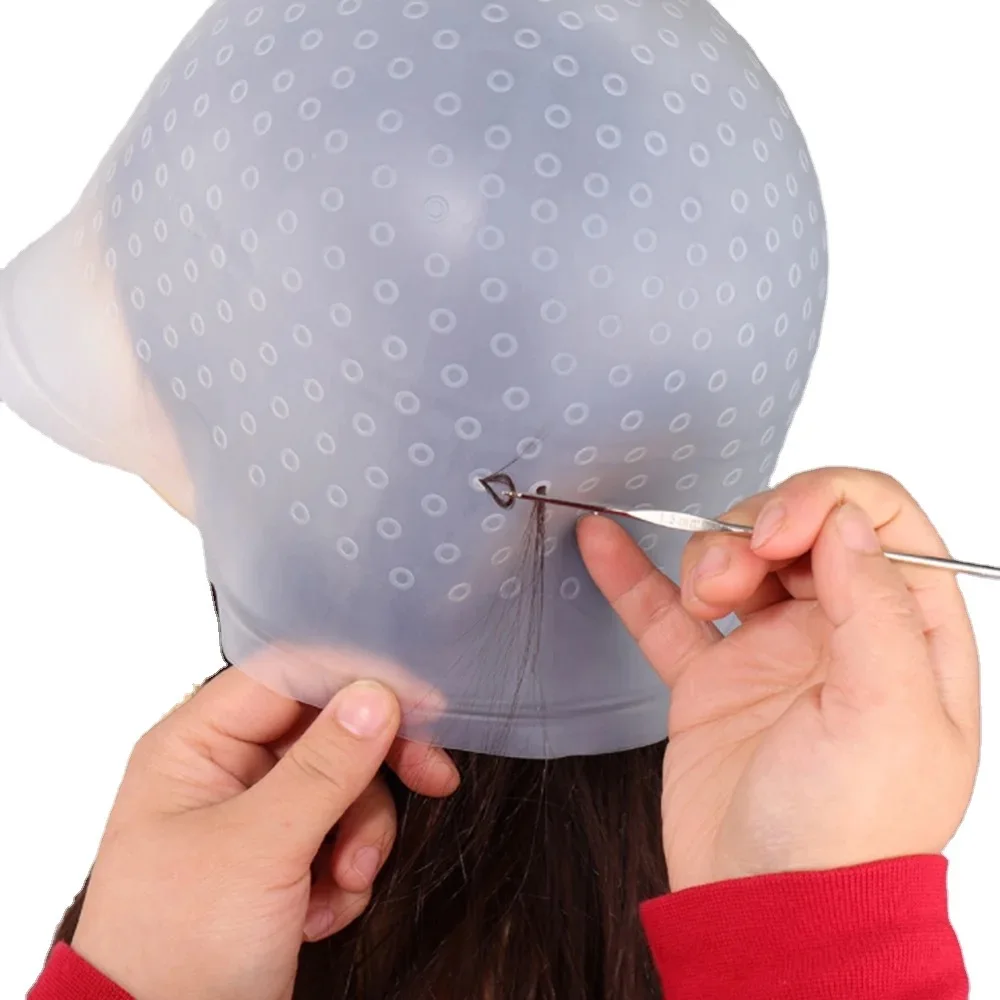 Wholesale Reusable Hair Coloring Highlighting Dyeing Highlighting Hair Cap Styling Tools