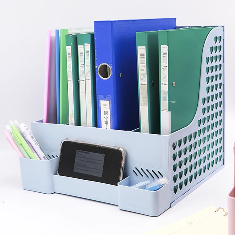 Office Organiser Desk A4 File Box Organizer Letter Holder File Tray Desktop File Dividers Paper Organizer Magazine Holder