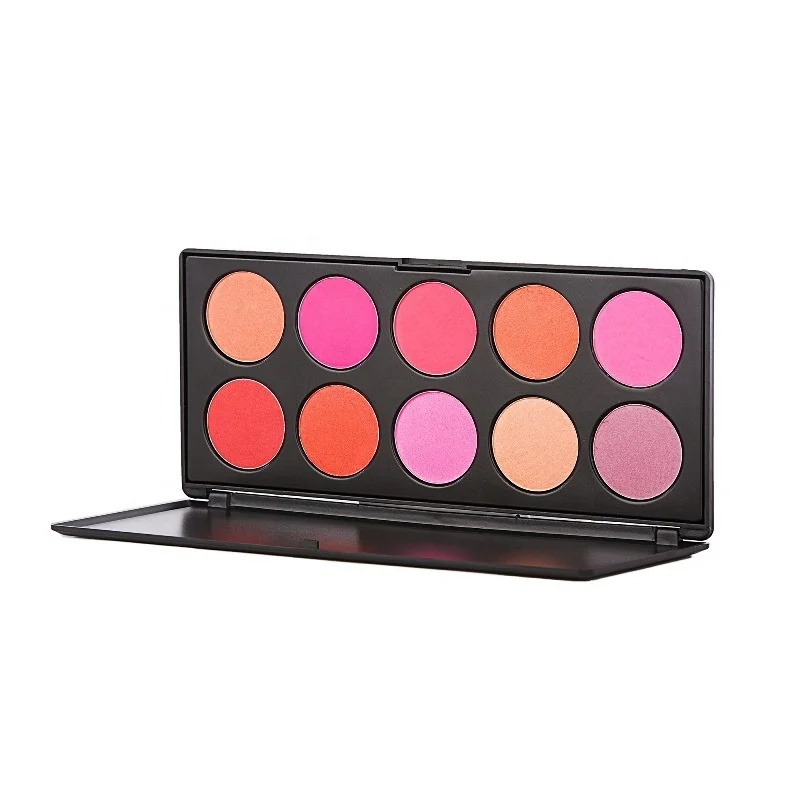 wholesale 10 colors blush palette face blusher powder palette