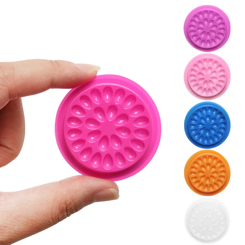 eyelash extensions glue holder plastic glue pallet glue stand pads for eyelash extensions fan eyelashes holder
