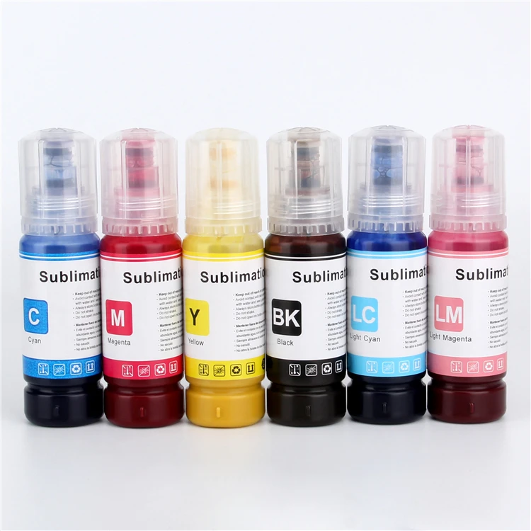 70ML High Quality Dye Sublimation Ink For Epson L3210 2800 2720 1100 8550 P50 Tank Printer