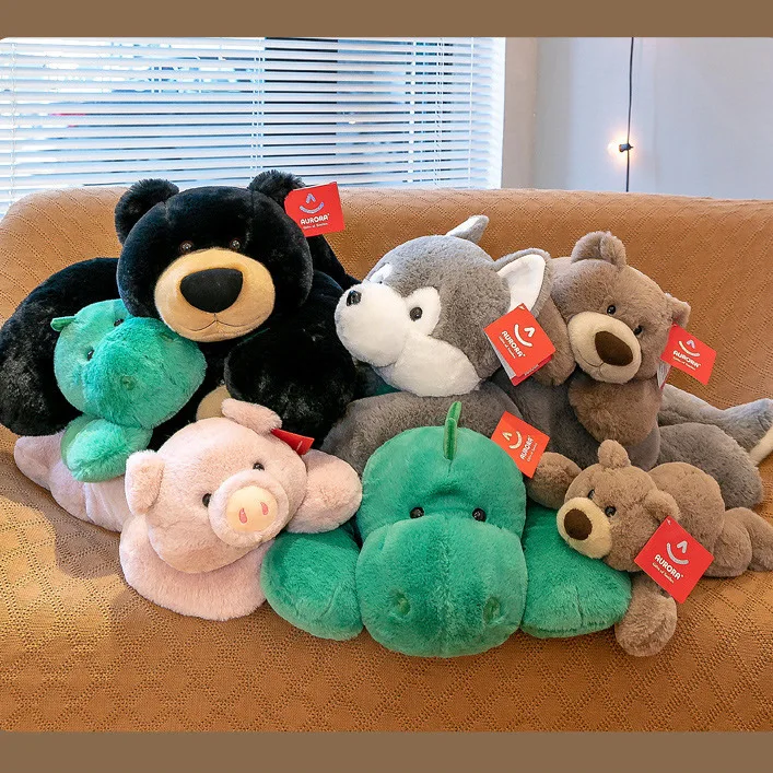 Hot Sale High Quality Chubby White Polar Bear Plush Toy Sitting/lying Positions Soft Sleeping Hugging Pillows Gifts For Kids