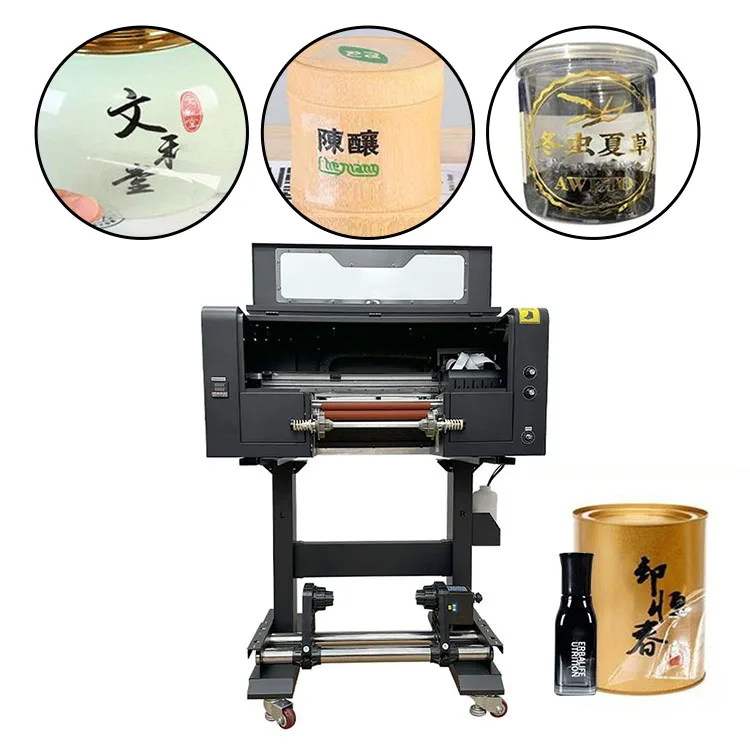 Best A1 Roll Crystal DTF PET Film LED Inkjet Uv Ink Printer for 3D Phone Case With Epson Xp600 Printhead