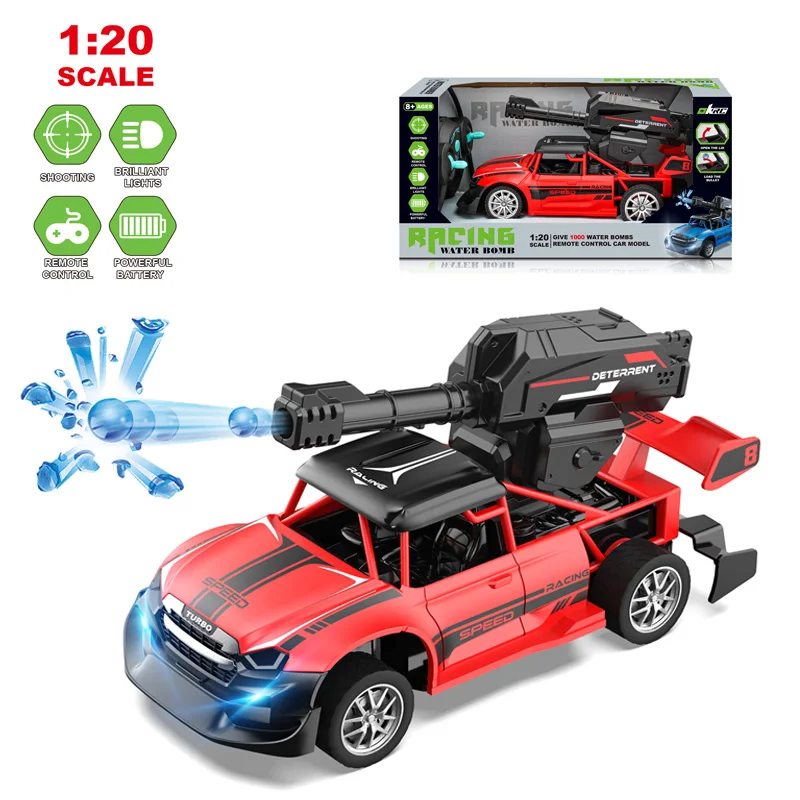 1:20 Shooting Water Bomb Climbing Off-Road Power Full RC Car Children 4CH Water Bomb Remote Control Car Racing Toys