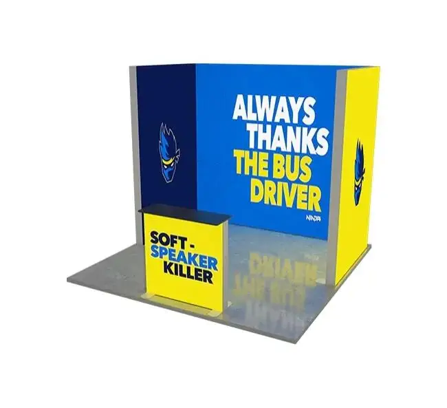 Light Box Frames Advertising Light Box Booth With Storage Room And Tv Led Light Box Stand Trade Show Display Booth