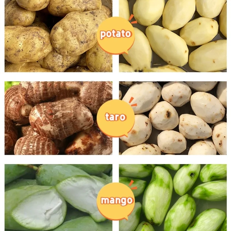 Fully automatic commercial cassava potato cleaning and peeling machine for restaurant potato peeler machine
