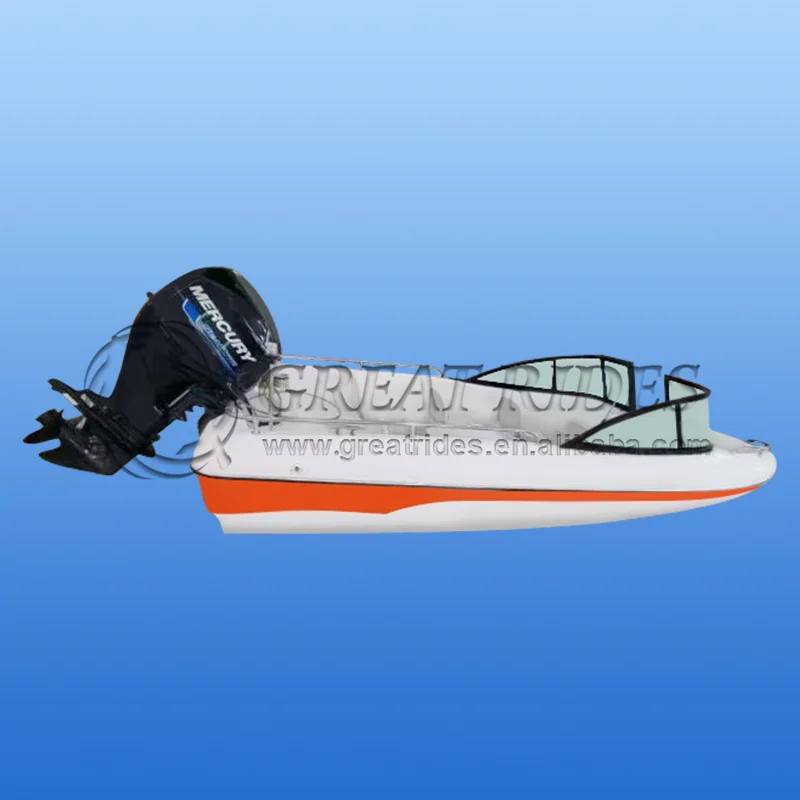 New Model 5m /17 ft Fiberglass Fishing Boats Water Deep-V FRP Hull Speed Boat for Sale