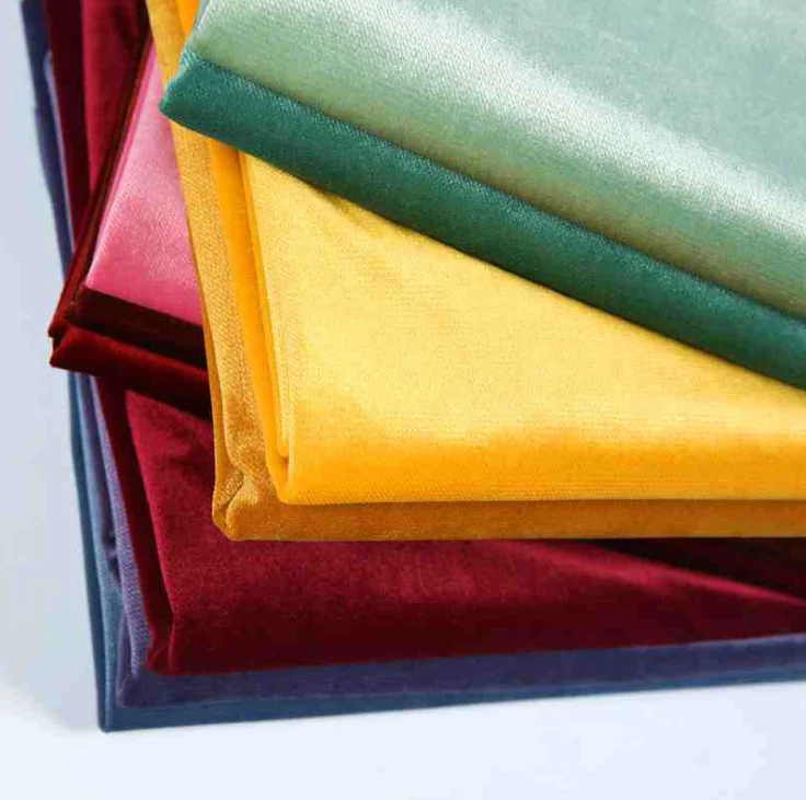 Colorful design polyester breathable home textile korea velvet sofa fabric
