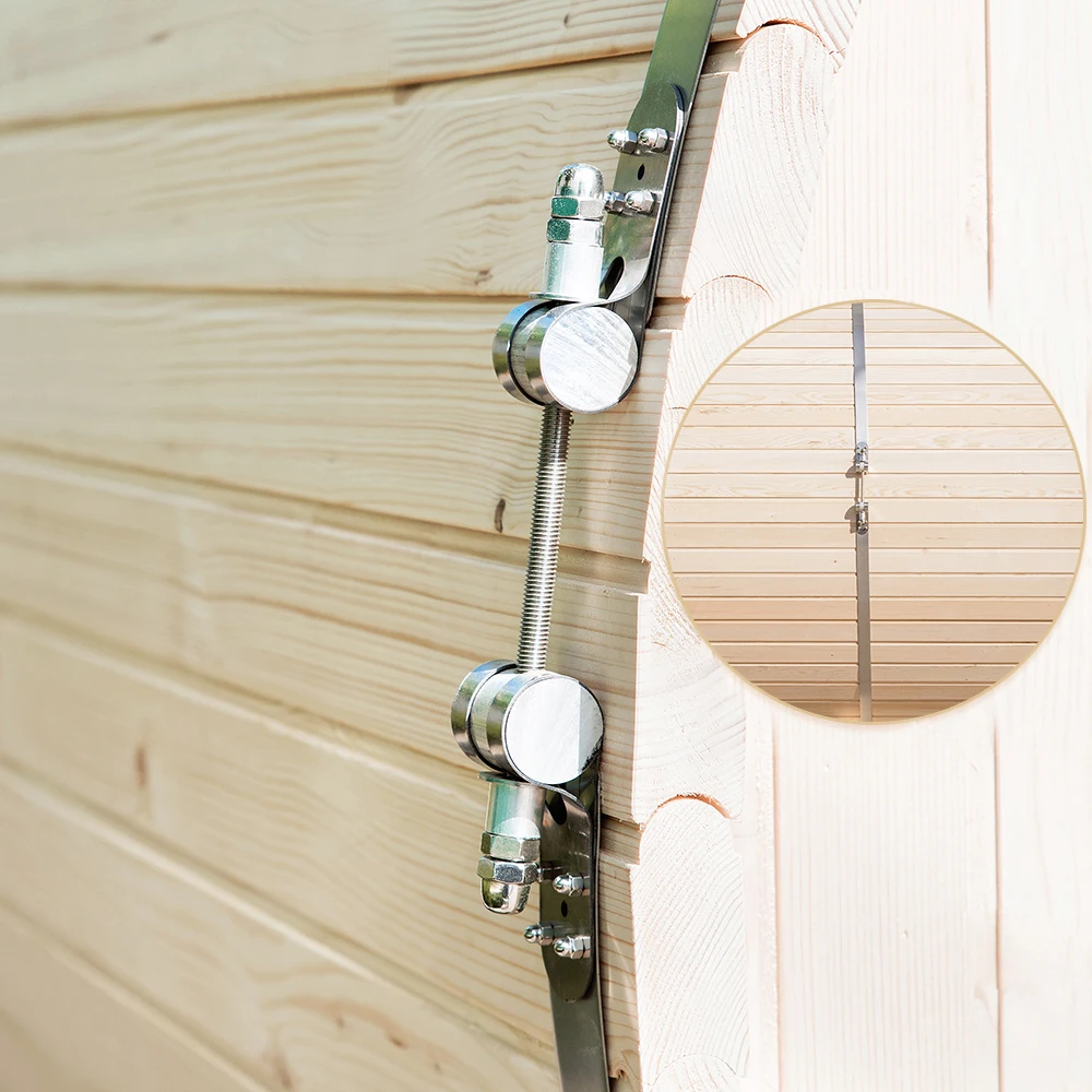 4-6 People Cedar Pine Hemlock Barrel Sauna Infared Sauna With Multi Layer Heat Technology