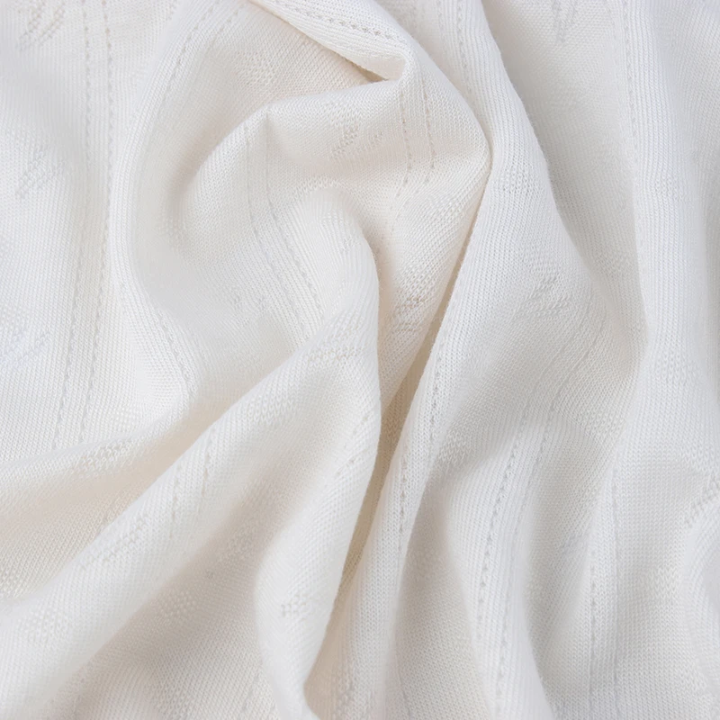 Manufacturer 135GSM Jacquard 41% cotton 41% Modal 18% Nylon Blend For Baby Jumpsuit T-Shirt Clothing