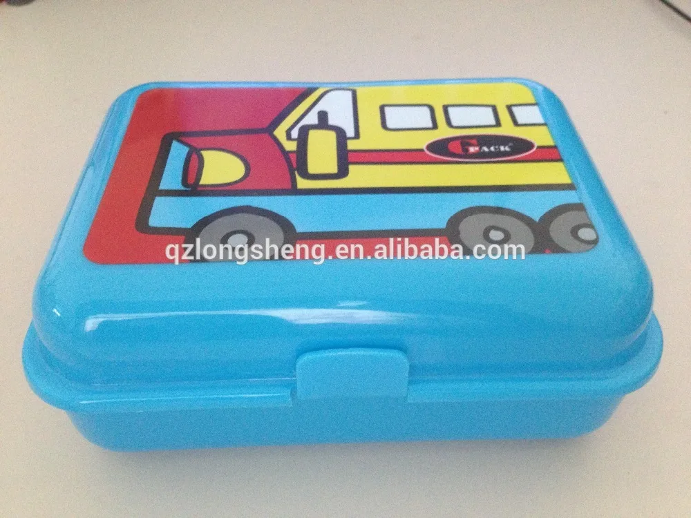 Plastic pp Single Layer Leakproof Fresh Food Home Product Natural Cartoon Bento Breakfast Storage Container Kids Lunch Box Set