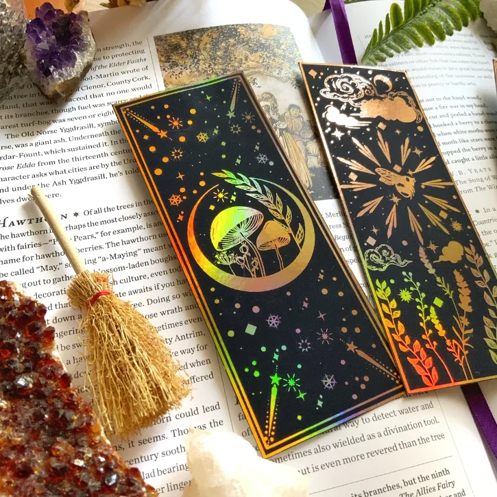 Recycled Custom Souvenir Christmas Gift Horoscope Celestial Fancy Paper Bookmark