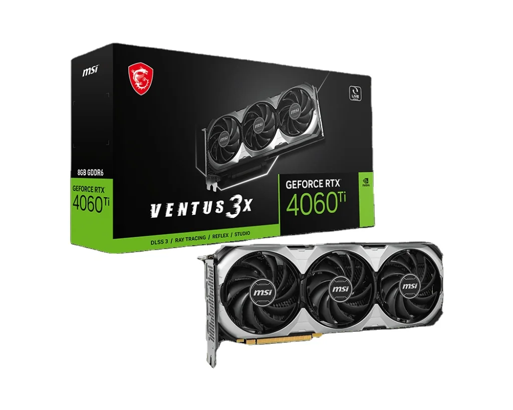 Совершенно новая видеокарта M SI RTX 4060 Ti VENTUS 3x8G герметичная упаковка для игрового настольного GPU gtx 4060ti