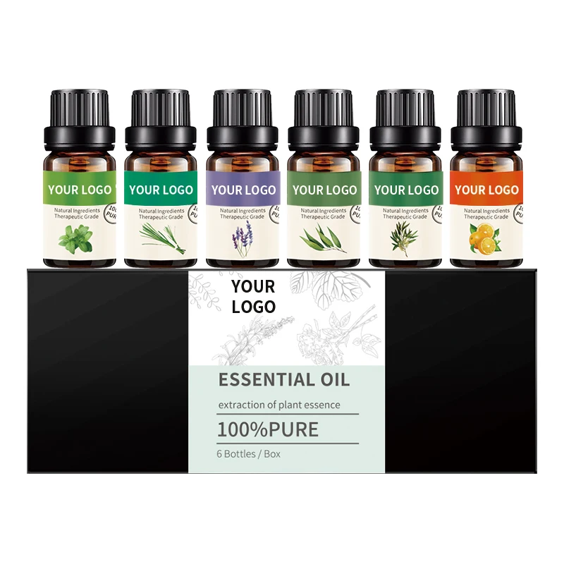 10ml Lavender Essential oils Private Label 100% Pure Organic Essential Oil Set 6pcs Aromatherapy Essential Oil for Diffuser