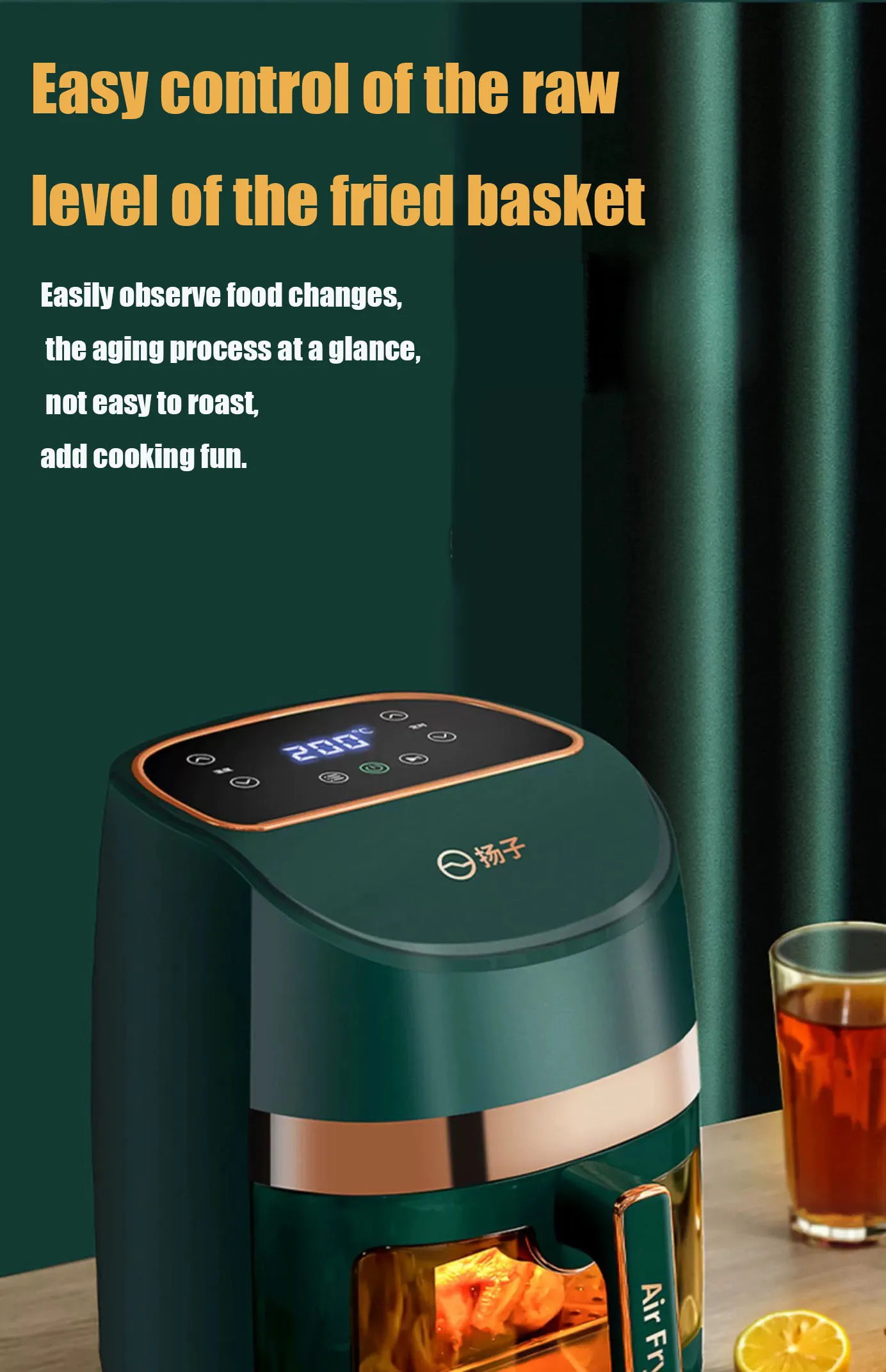 Air Fryer 5L Digital Fryer 1400w Oil Free Fryers