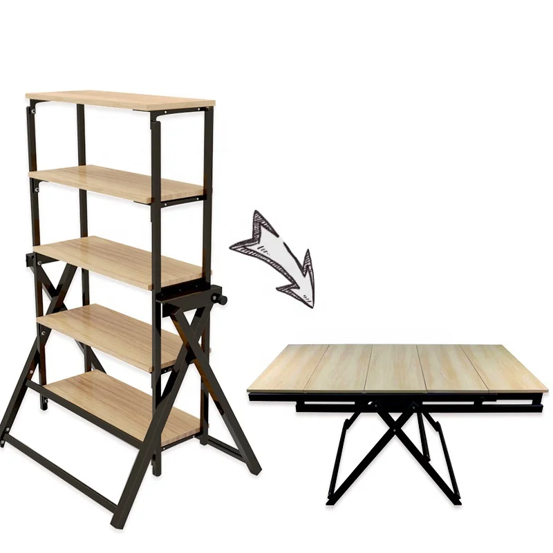 Домашняя мебель-трансформер HOMEMORE, умная мебель-трансформер, складной деревянный обеденный стол, Складная Настольная полка