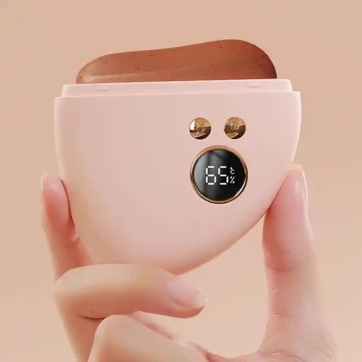Cute Skin Care Tool Bian Stone Facial Electric Heating Scraping Gua Sha massage products