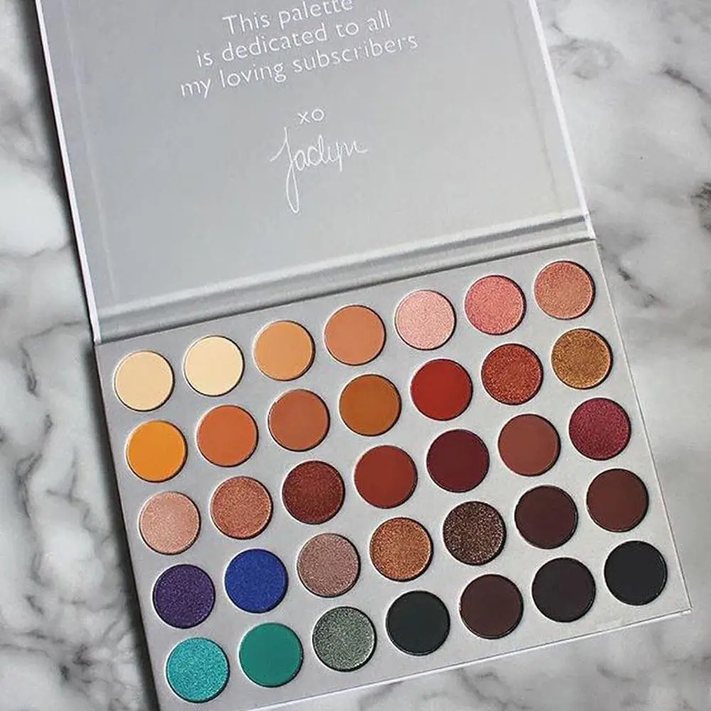 Makeup Cosmetics Supplier OEM Vegan Custom Eye Shadow Palette Private Label 35 Colors Eyeshadow