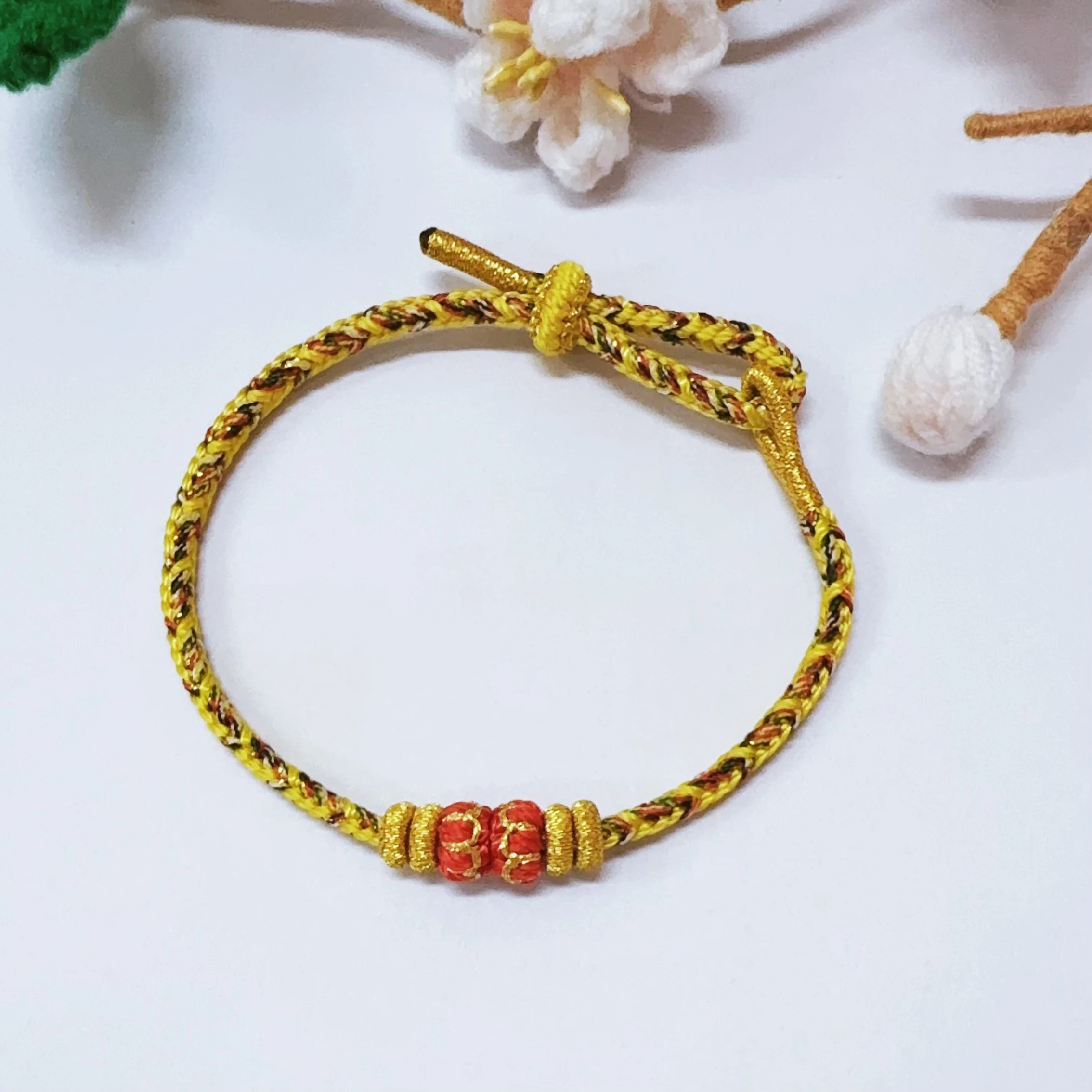 2024 Trendy Vintage Woven Bracelet Original Handmade Colorful Chinese Elements New Design Handmade Woven Bracelet Fashion String