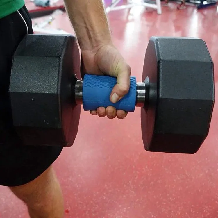 Silicone Fitness Hand Grips Dumbbell Training Barbell Grips