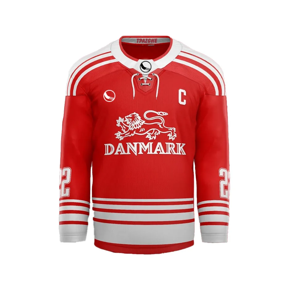 custom team sublimation camouflage hockey jersey