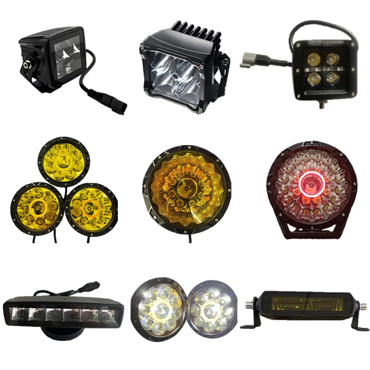 New Wind 60W Motorcycle Lighting System For Harley Davidson Hi-Low Beam Projector Lens Dual Color Fog Work Lamp Driving Light