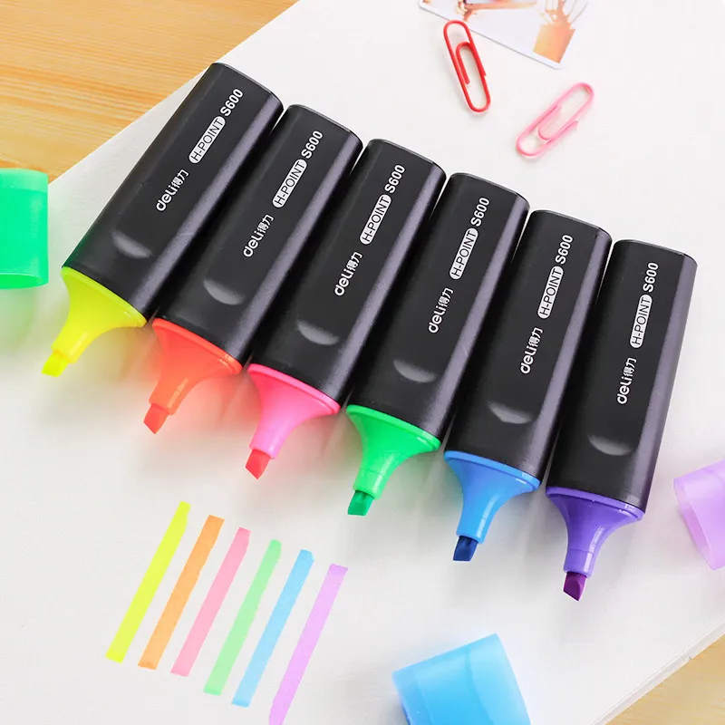 
Multicolor Highlighter Fluorescent Pen Liquid Chalk Marker Pen for Glass with Dual Tips 