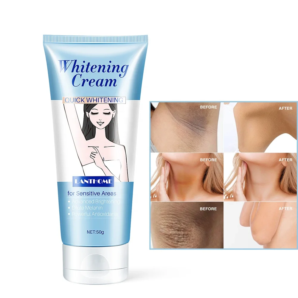 50g Body Underarm Whitening Cream Armpit Leg Knee Private Parts Brightening Melanin Remover Black Skin Whitening Cream