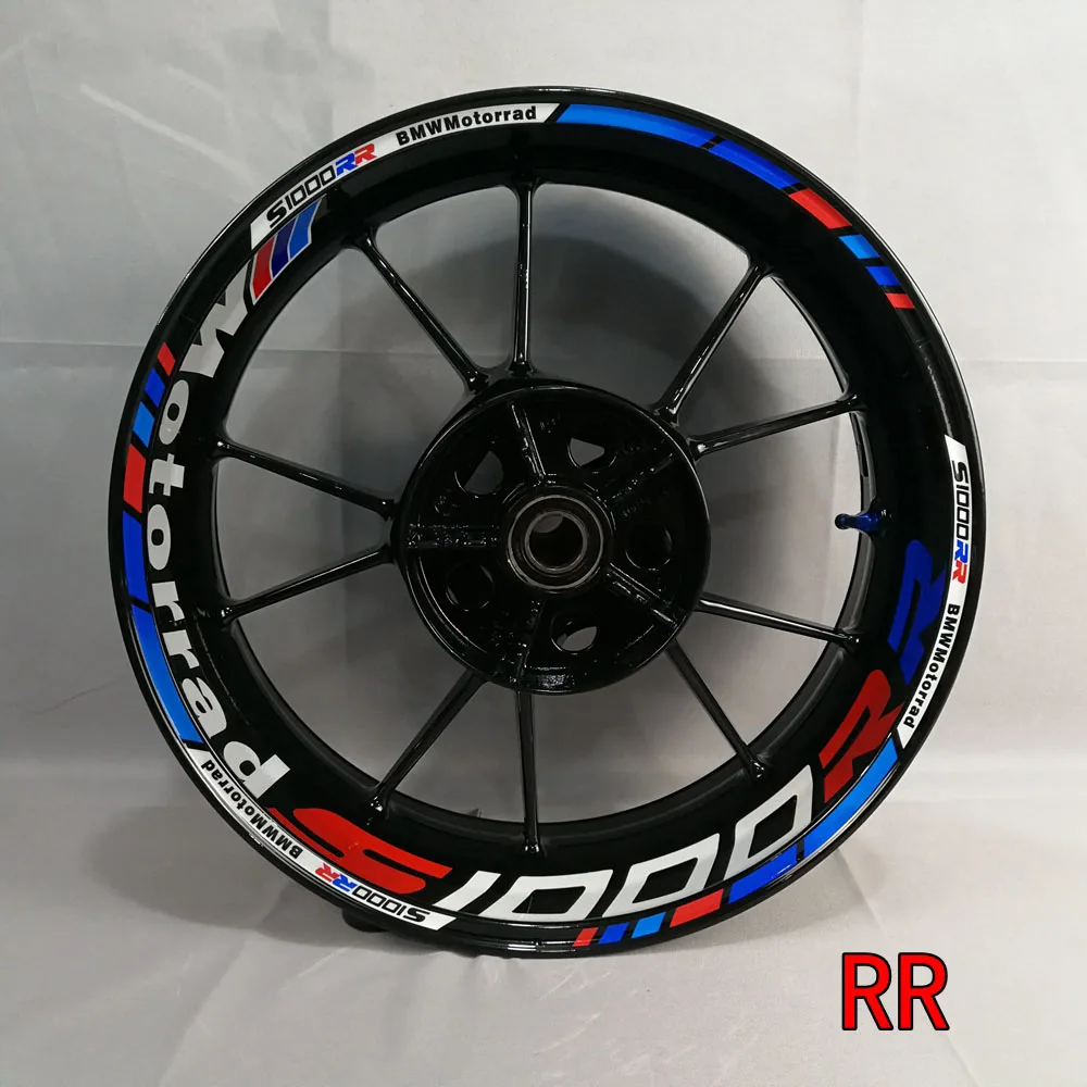 Customizing inner rim 1000RR motorcycle before and after refitting wheel sticker waterproof and reflective rim sticker