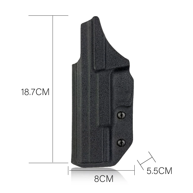 Тактическая кобура Kydex IWB для скрытого ношения материал ABS с зажимами TH9 охоты на открытом воздухе и переноски поясе