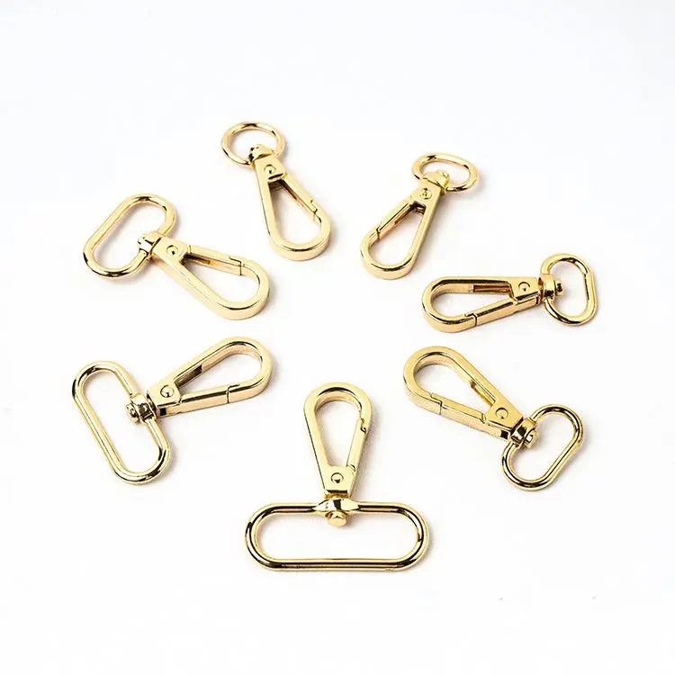 Wholesale Factory Custom Stock Nickel-Free Dog Hook Accessories Bag Parts Metal Swivel Snap Hook