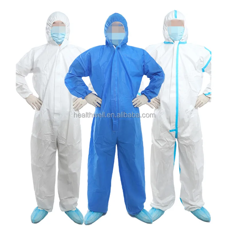 Disposable PPE Coverall Non Woven Microporous Protective Coverall