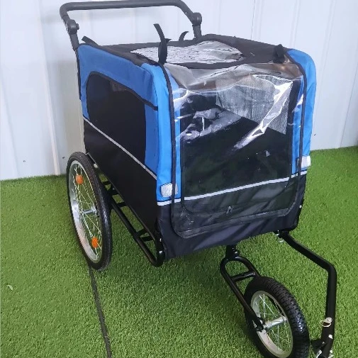 OEM 2024 hot Pet Dog Bicycle Trailer Transport Trolley for Dogs and Animals Bike Trailer