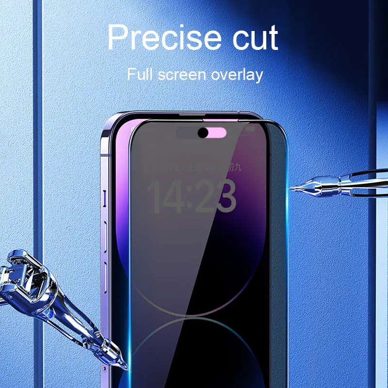for iphone 14 pro max anti privacy glass screen protector for iphone 14 13 pro max privacy phone tempered glass screen protector
