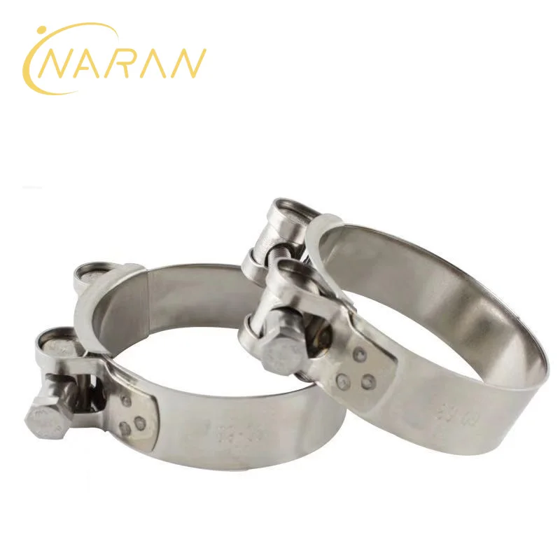 
 Китайский поставщик, высокое качество, нержавеющая сталь, одинарный болт, двухполосный сверхмощный шланговый зажим  